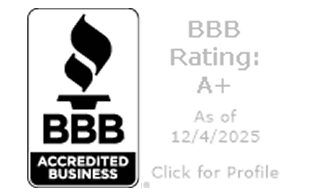 Termite Treatment & Pest Control BBB Certificate - BBB Accredited Business badge with A+ rating.