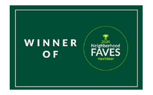 Termite Treatment & Pest Control Winner Of - Neighborhood Faves winner badge.